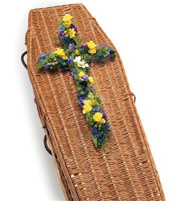 Funeral Cross Vibrant Colours