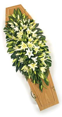 Lillies Coffin Spray