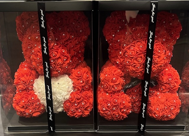 Large Red Diamante Foam Teddy