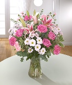 Pretty pink and white bouquet