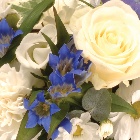 Wreath Blue and White